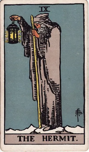 De Kluizenaar, Rider-Waite-Smith tarot