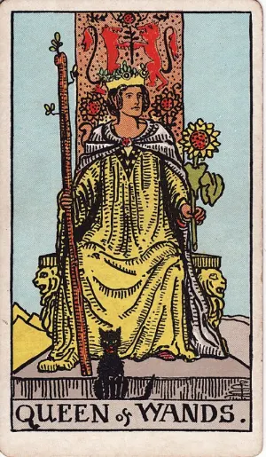 Koningin van Staven, Rider-Waite-Smith tarot
