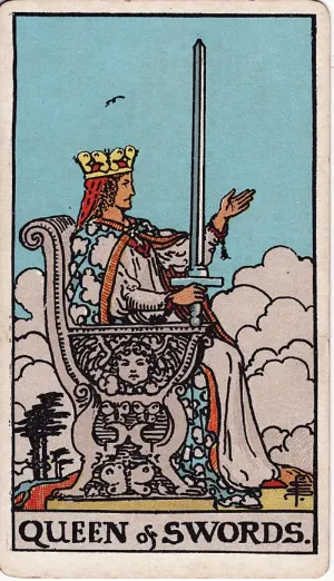 Koningin van Zwaarden, Rider-Waite-Smith tarot