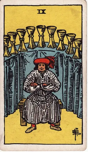Negen van Bekers, Rider-Waite-Smith tarot