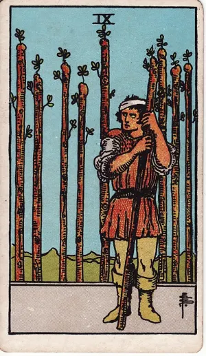 Negen van Staven, Rider-Waite-Smith tarot