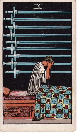 Negen van Zwaarden, Rider-Waite-Smith tarot