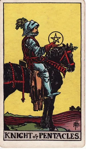 Ridder van Pentakels, Rider-Waite-Smith tarot