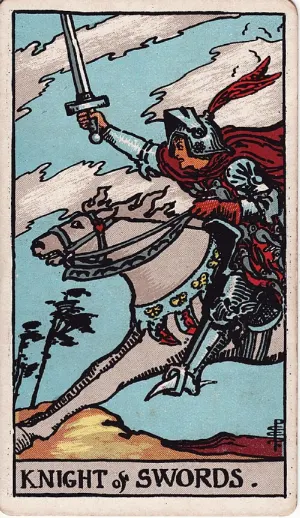Ridder van Zwaarden, Rider-Waite-Smith tarot