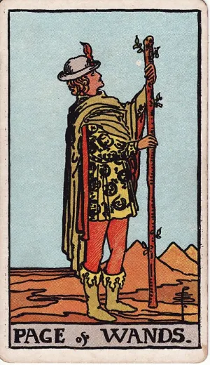 Schildknaap van Staven, Rider-Waite-Smith tarot