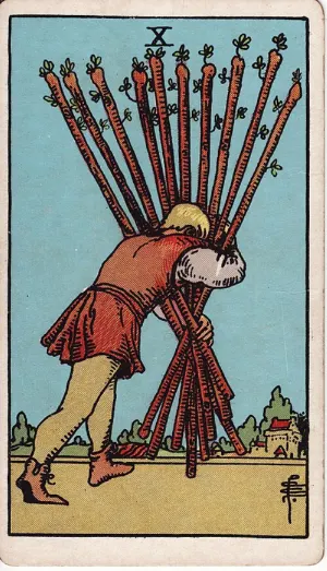 Tien van Staven, Rider-Waite-Smith tarot