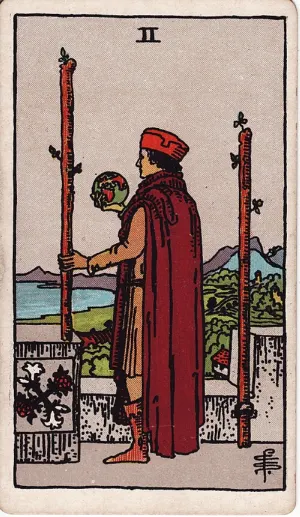 Twee van Staven, Rider-Waite-Smith tarot