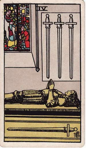 Vier van Zwaarden, Rider-Waite-Smith tarot