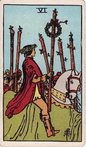 Zes van Staven, Rider-Waite-Smith tarot
