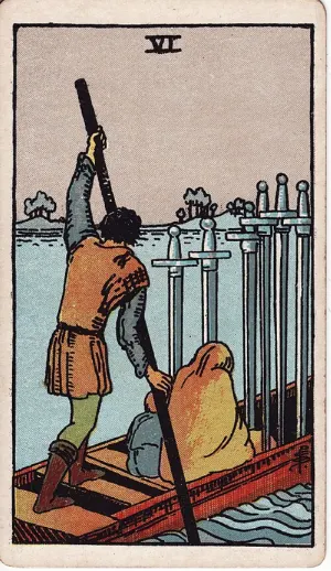 Zes van Zwaarden, Rider-Waite-Smith tarot