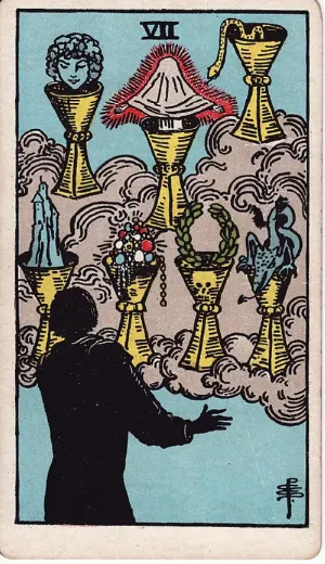 Zeven van Bekers, Rider-Waite-Smith tarot